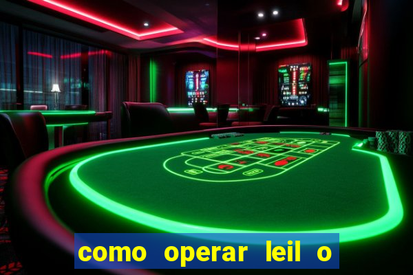 como operar leil o de abertura mini indice